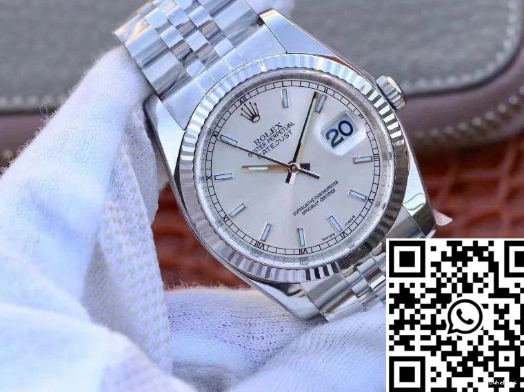 Silver 36MM AR 116234 V2 Dial Rolex Datejust Factory 1116